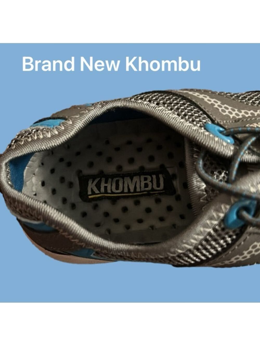 Khombu sneakers (7) NWOB light weight. Elastic laces and ties - Picture 2 of 4